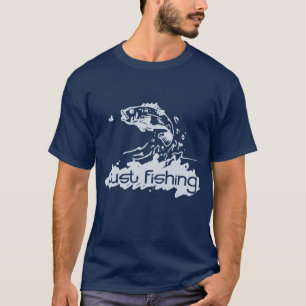 Camiseta Apenas pescando o t-shirt dos peixes do marinho