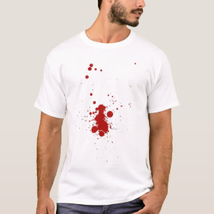 Camiseta Apenas pouco splatter do sangue