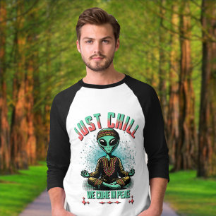 Camiseta Apenas relaxe, nós viemos em paz
