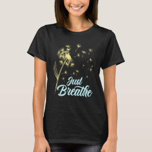 Camiseta Apenas Respire Dente-de-Leão Flor Silvestre Botâni