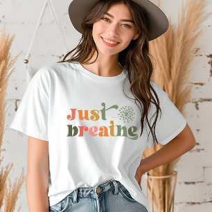 Camiseta Apenas Respire Flor de Dente-de-Leão