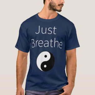 Camiseta Apenas Respire Yin Yang Yoga Spiritual Workout T 