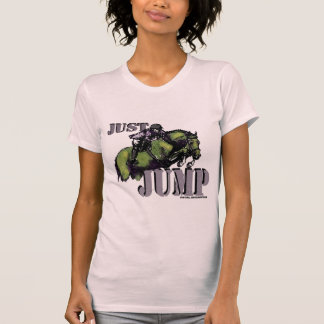 Camiseta Apenas salte o design equestre