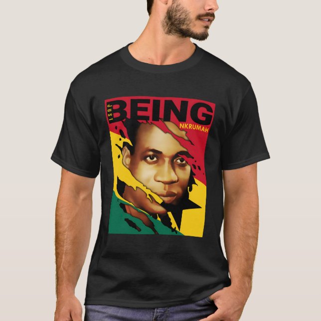 Camiseta Apenas Sendo A Bandeira Kwame Nkrumah De Gana (Frente)