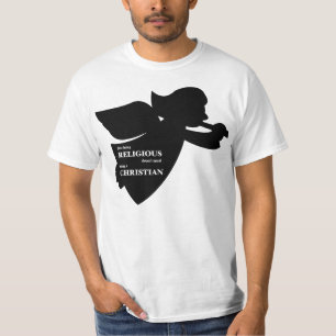 Camiseta Apenas ser religioso não iguala ser cristão