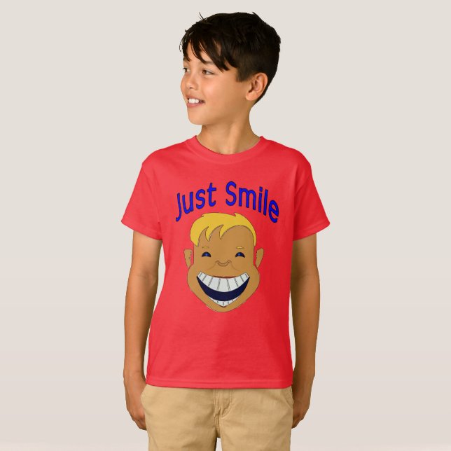 Camiseta Apenas sorria, cara (Frente Completa)