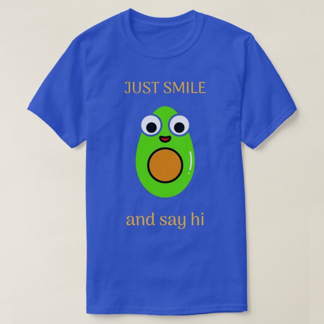 Camiseta Apenas sorria e diga oi (Frente do Design)