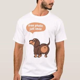 Camiseta apenas sorria, foto livre