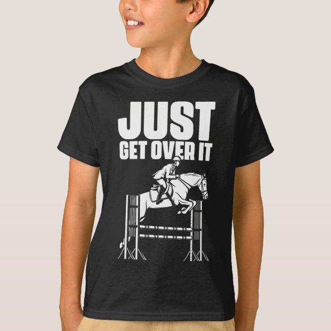Camiseta Apenas Supere Cavalos Cavalos Cavalos Andando Eque (Frente)