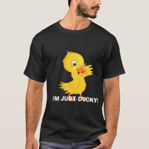 Camiseta Apenas t-shirt Ducky dos desenhos animados dos