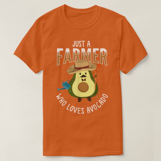 Camiseta Apenas Um Agricultor Que Ama Avocado, Guacamole Co (Frente do Design)