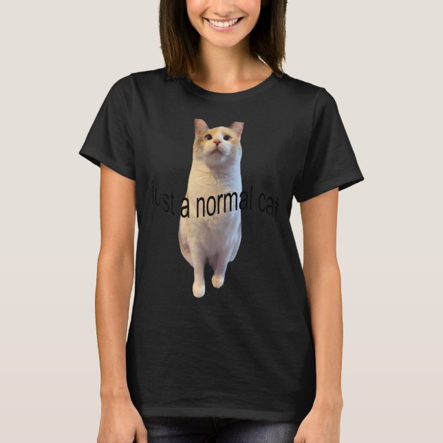 Camiseta Apenas um animal de gato normal (Frente)