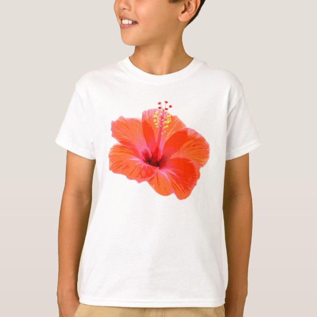 Camiseta Apenas um Blossom Hibiscus + seu texto e suas idei (Frente)