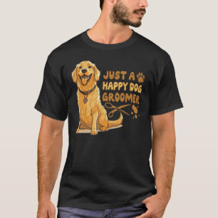 Camiseta Apenas um cão feliz Retriever dourado veterinário