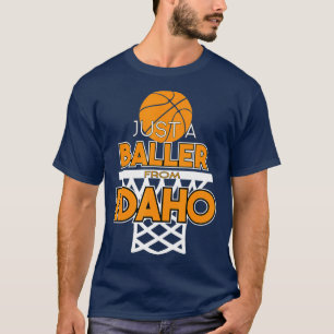 Camiseta Apenas Um Chamador Do Estado De Basquete 1 De Idah