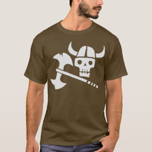 Camiseta Apenas um crânio Viking