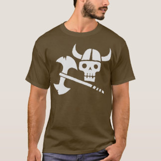 Camiseta Apenas um crânio Viking
