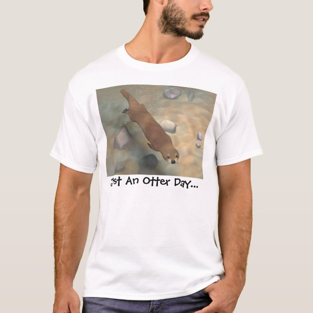 Camiseta Apenas um dia da lontra… (Frente)