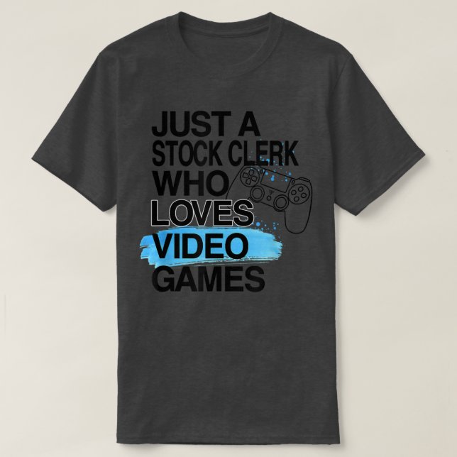 Camiseta Apenas Um Empregado Que Adora Videos games No Trab (Frente do Design)