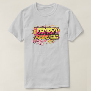 Camiseta Apenas um Femboy que Ama Anime Gamer Kawaii
