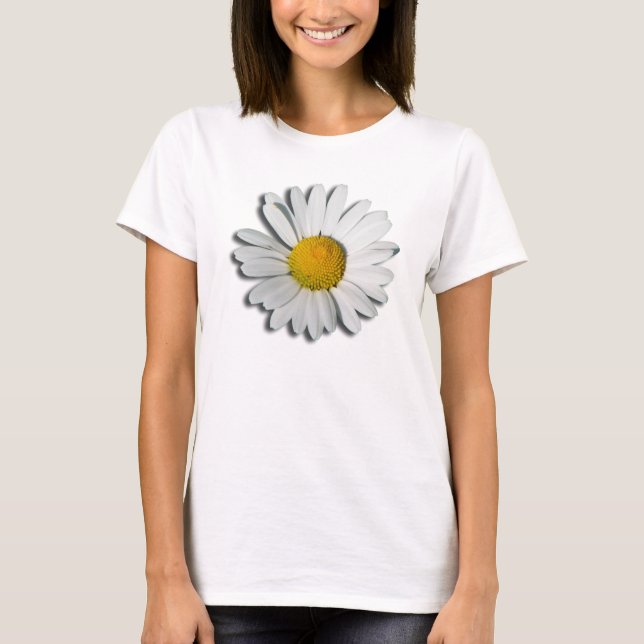Camiseta Apenas um Flor Marguerite + seu texto e suas ideia (Frente)