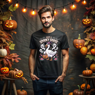 Camiseta Apenas um ganso assustador escuro e assustador