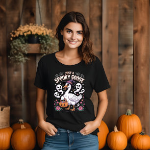 Camiseta Apenas um ganso assustador escuro e assustador