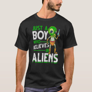Camiseta Apenas Um Garoto Que Acredita Em Aliens De Rapto D