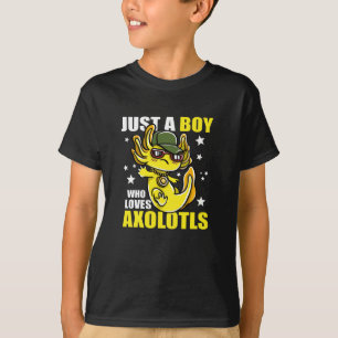 Camiseta Apenas um garoto que ama axolóls Cute Funny Kawaii