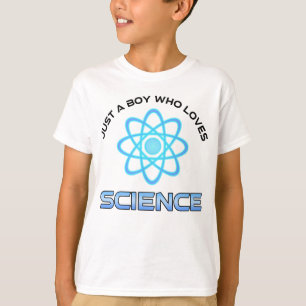 Camiseta Apenas um garoto que ama ciência