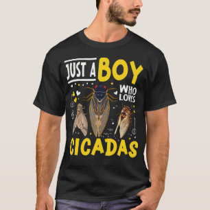 Camiseta Apenas um garoto que ama cigarra amante de insetos