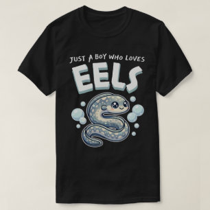 Camiseta Apenas um garoto que ama enguias Kawaii Vida Marin