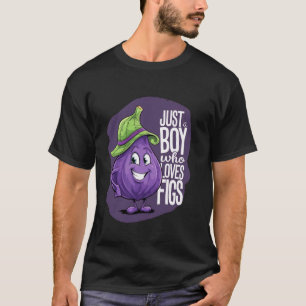 Camiseta Apenas um garoto que ama figuras para um Fruta de 