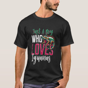 Camiseta Apenas um garoto que ama lagartos Iguanas