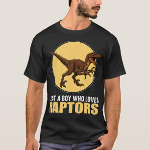 Camiseta Apenas um garoto que ama Raptors Raptor