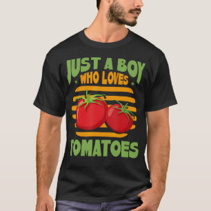 Camiseta Apenas um garoto que ama tomates