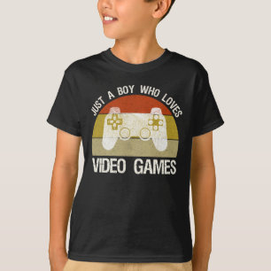 Camiseta Apenas um garoto que ama videogames