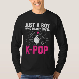 Camiseta apenas um garoto que realmente ama a Coreia do Sul