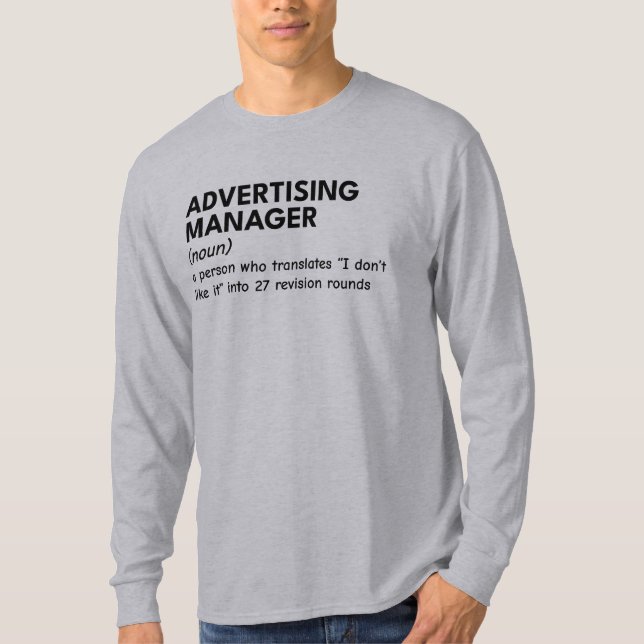 Camiseta Apenas um gerente de Marketing sendo engraçado (Frente)