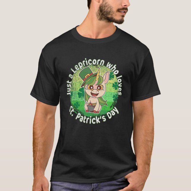Camiseta Apenas Um Lepricorno De Dia de São Patrício. (Frente)