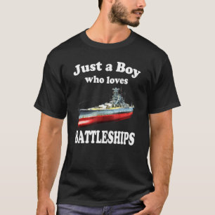 Camiseta Apenas Um Menino Que Adora Batalhas Ww2 Japonês Ya