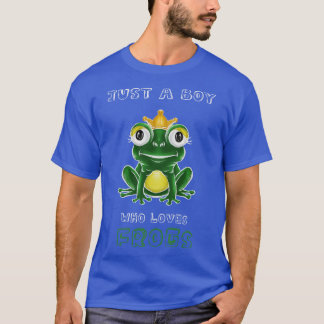 Camiseta Apenas Um Menino Que Adora Sapos