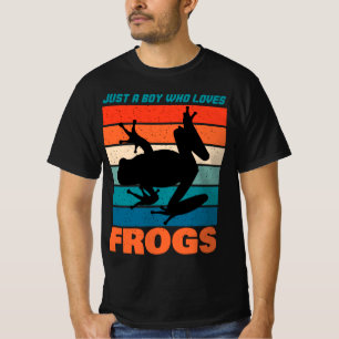 Camiseta Apenas Um Menino Que Adora Sapos - Retro Animal