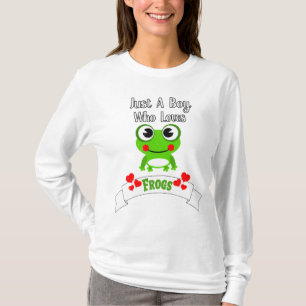 Camiseta Apenas Um Menino Que Adora Sapos Sapo mais próxi