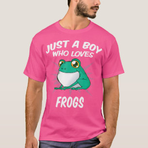 Camiseta Apenas Um Menino Que Adora Sapos Sapos Engraçados