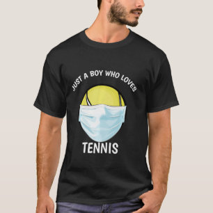 Camiseta Apenas Um Menino Que Adora Tênis Engraçado Têni