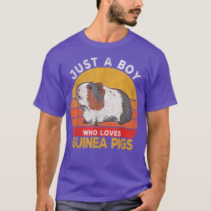 Camiseta Apenas Um Menino Que Ama A Guiné Pigs Lover Wheek