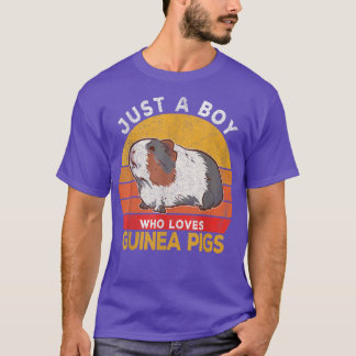 Camiseta Apenas Um Menino Que Ama A Guiné Pigs Lover Wheek