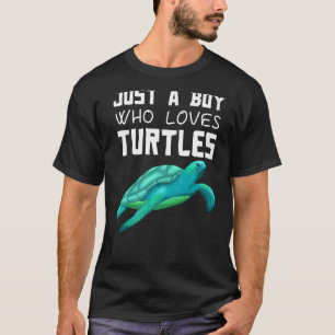 Camiseta Apenas Um Menino Que Ama As Tartarugas A Futura Bi