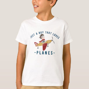 Camiseta Apenas um menino que ama aviões, Piloto Engraçado